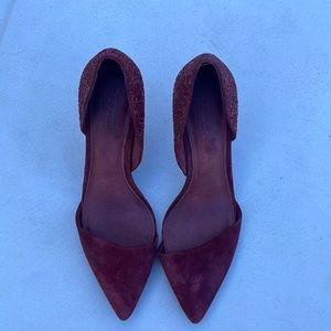 Coach suede heels